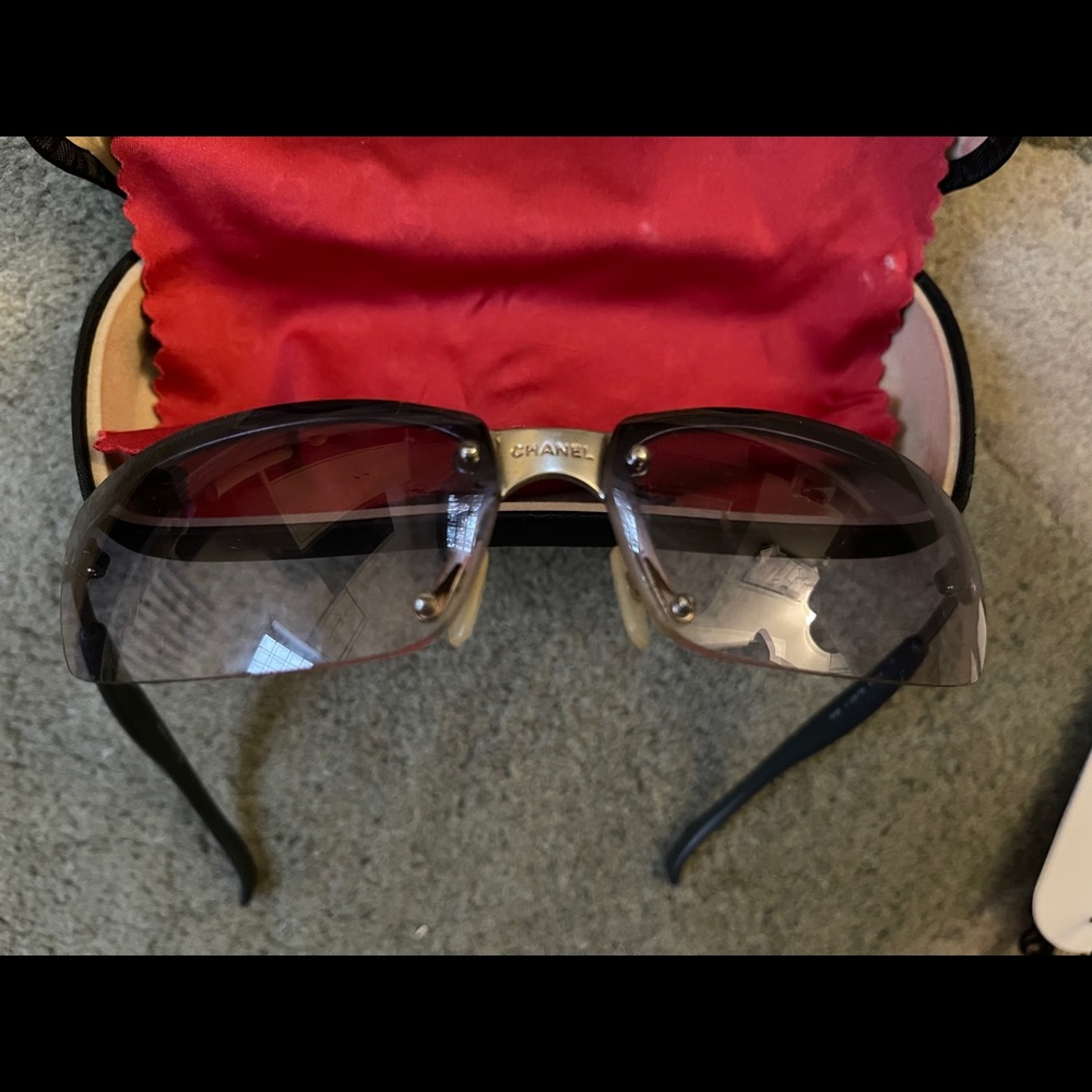 Authentic Chanel Rimless Sunglasses - Picture 2 of 6